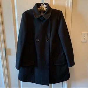 GAP MATERNITY Charcoal wool pea coat Medium